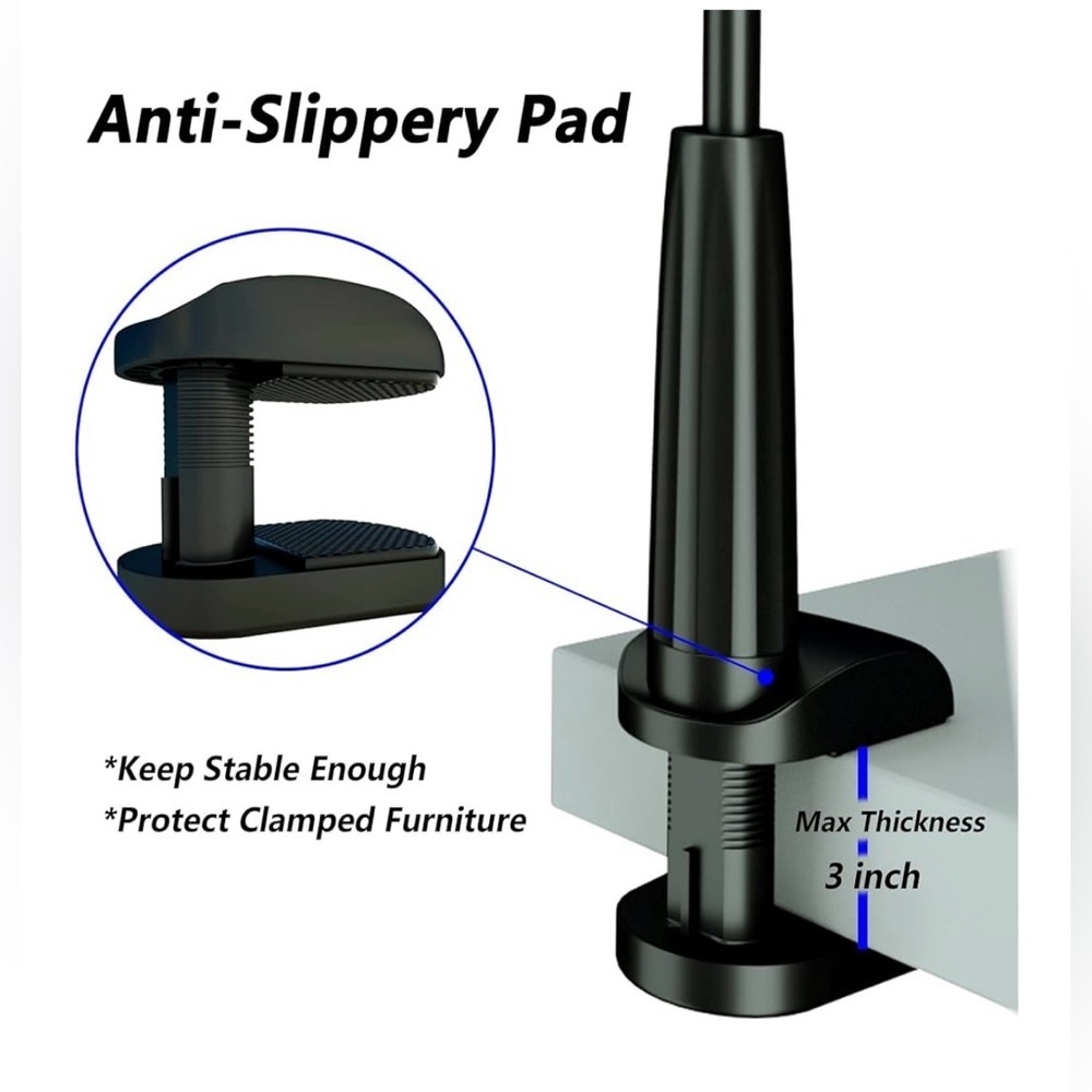 Flexible Gooseneck Cell Phone Clip Stand Holder - Picture 8 of 9